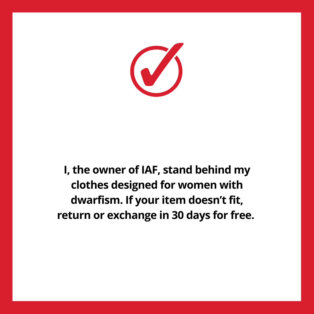 It Actually Fits - Inclusive Ruched Top for Women with Dwarfism