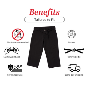 Petite Friendly Tie-Waisted Pants for Dwarfism